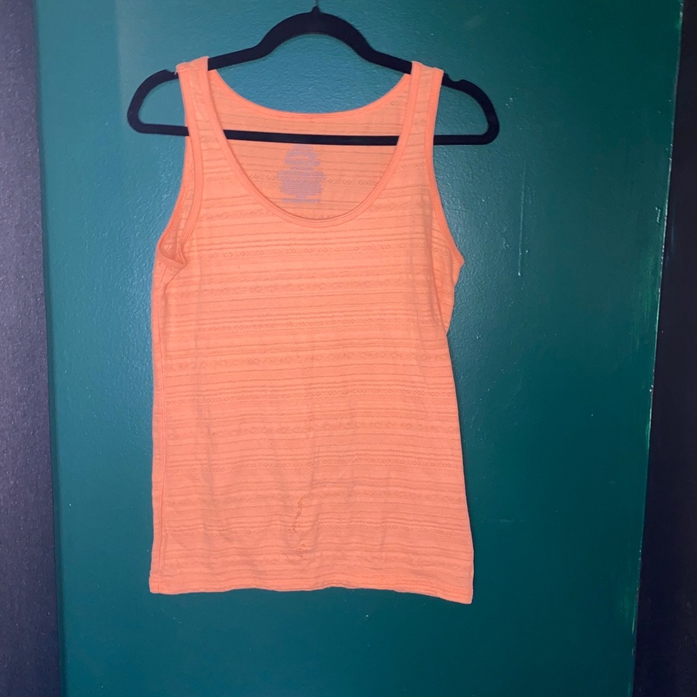 Faded Glory Orange Textured Must Have Tank
